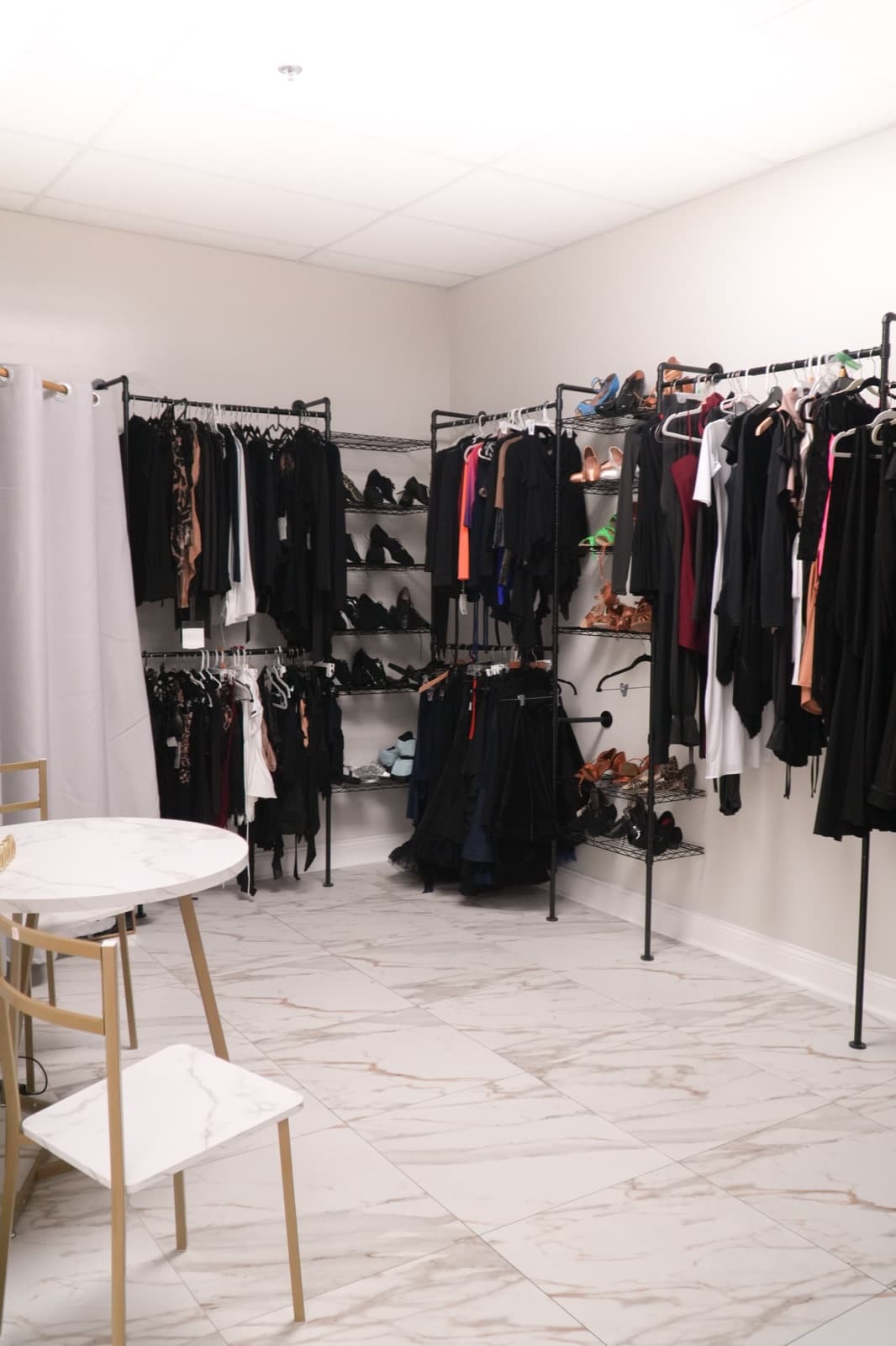 Dancewear and competition attire display